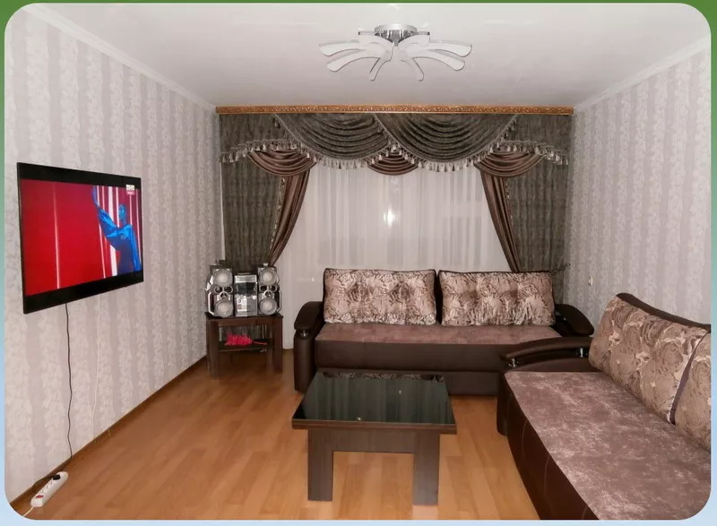 3-х комнатная квартира (бизнес-класс) в г.Осиповичи сдается гостям,  командированным,  организациям на сутки и более  2